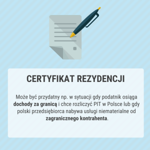 Certyfikat Rezydencji Podatkowej - Czym Jest I Jak Go Uzyskać? | Ifirma.pl