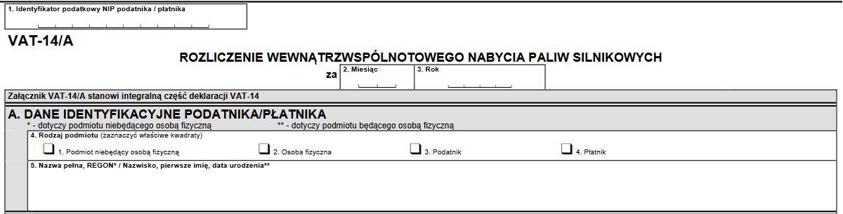 rozliczenie VAT-14