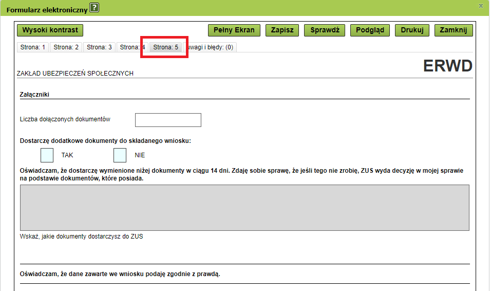 wniosek ERWD strona piąta