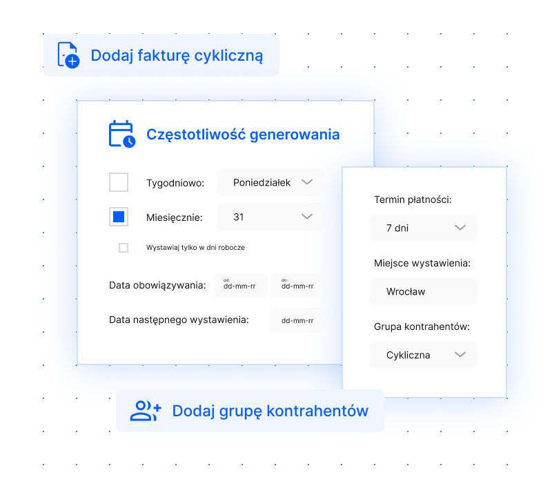 faktury cykliczne - automatyzacje